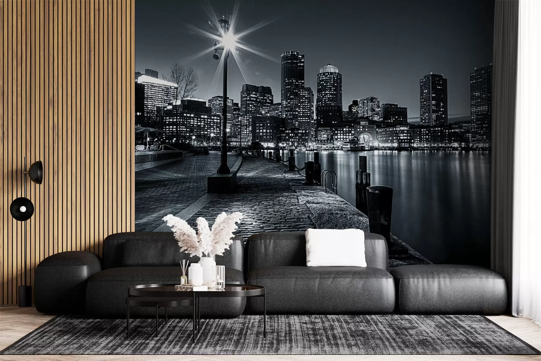 Fototapeedid Hoone, vesi ja taevas u54150