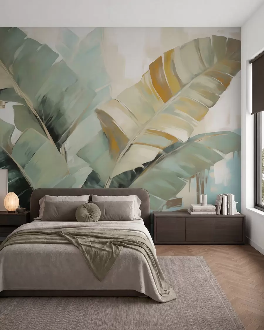 Fototapeedid Banaanilehed akvarellis w05906