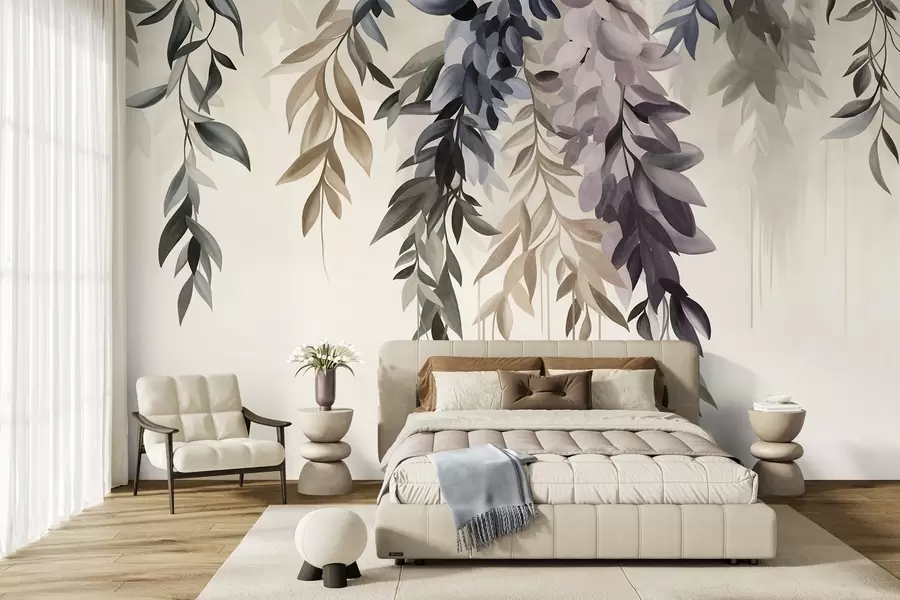 Fototapeedid Rippaed lavendlitoonides w10057