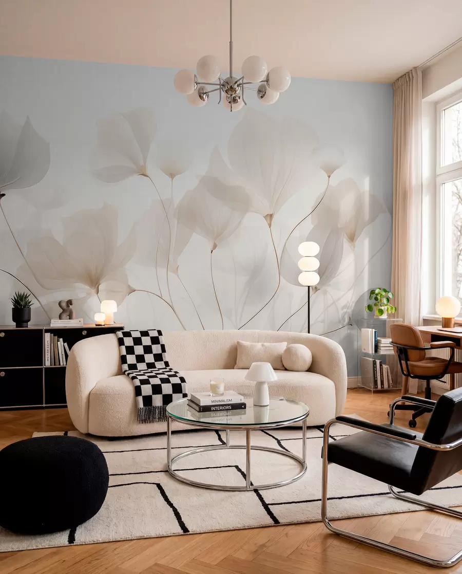 Fototapeedid Õielehed vaniljetoonides w05293