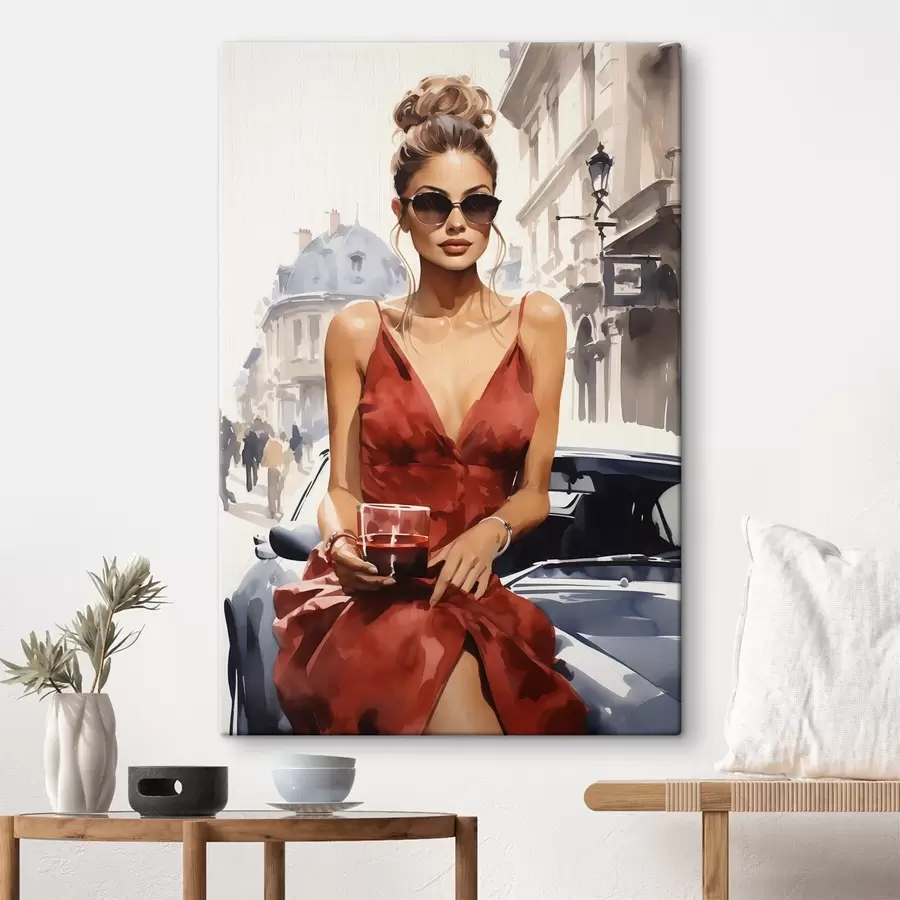 Pilt „Woman in Red“ – Convertible s50745