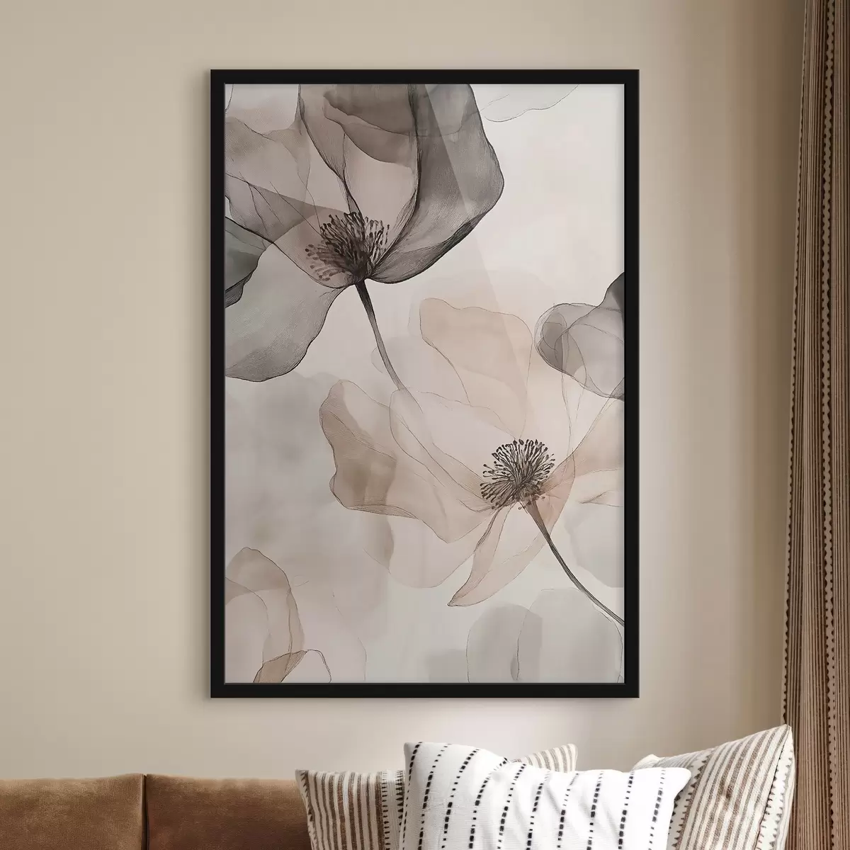 Plakat Läbipaistvad lilled udus f50750