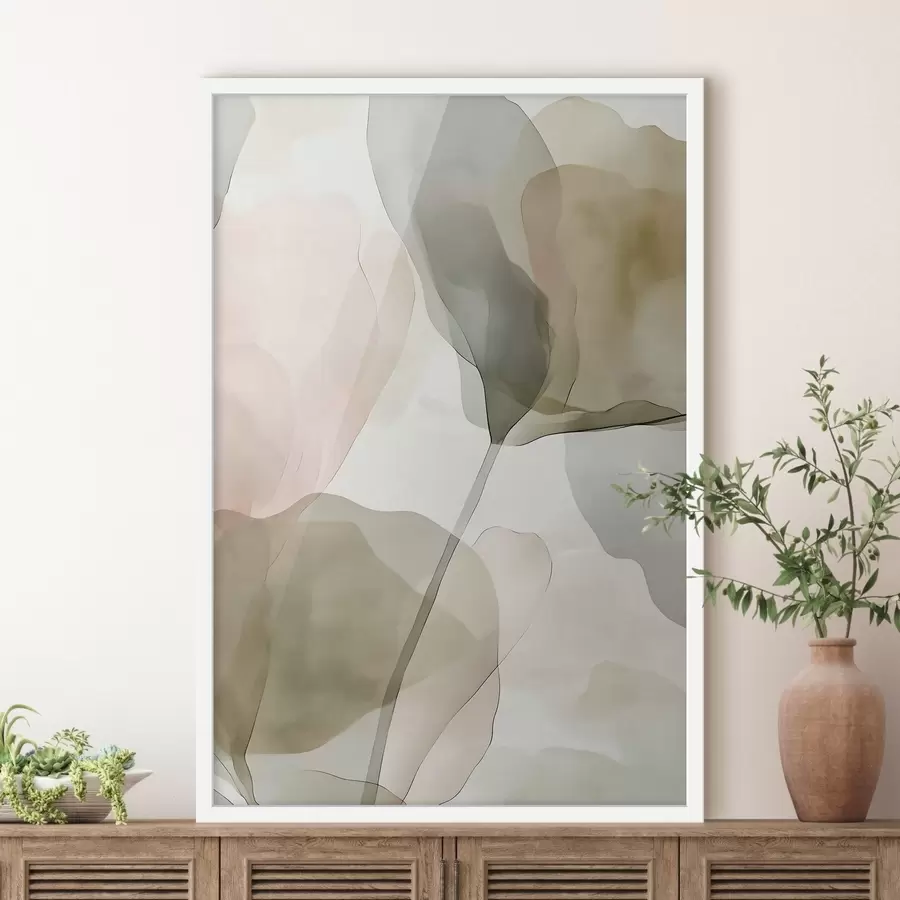 Fototapeedid Õrn botaaniline kunst pastelltoonides f50751