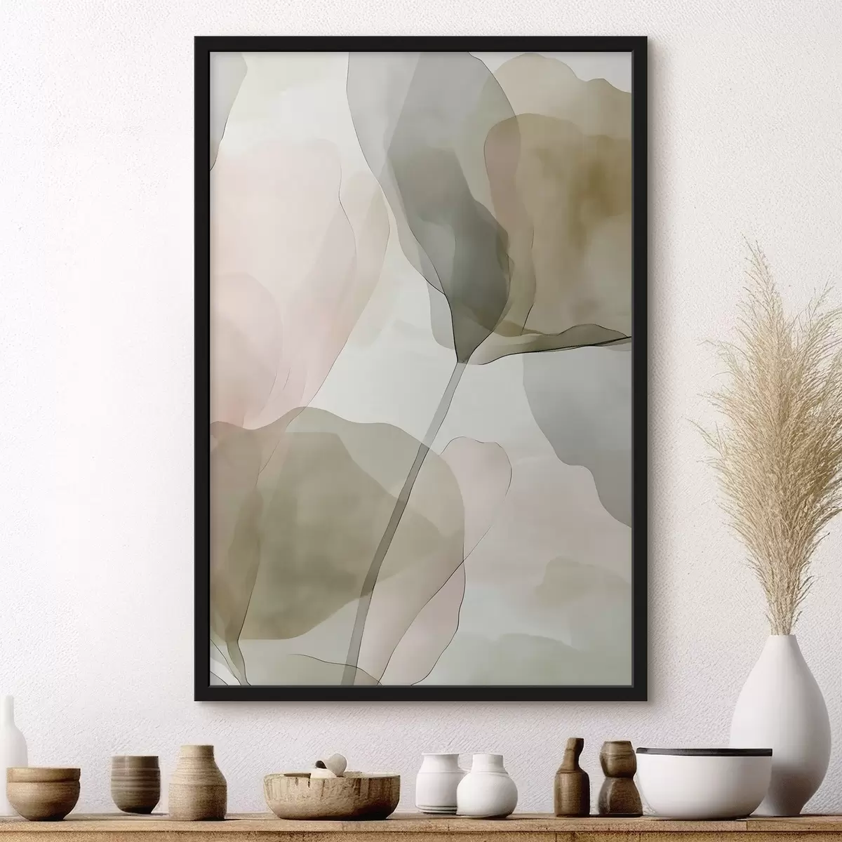 Plakat Õrn botaaniline kunst pastelltoonides f50751