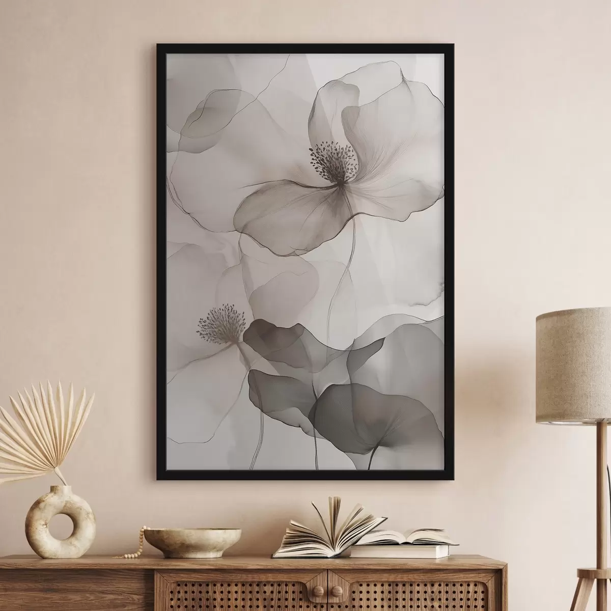 Plakat Läbipaistvad lillemotiivid f50752