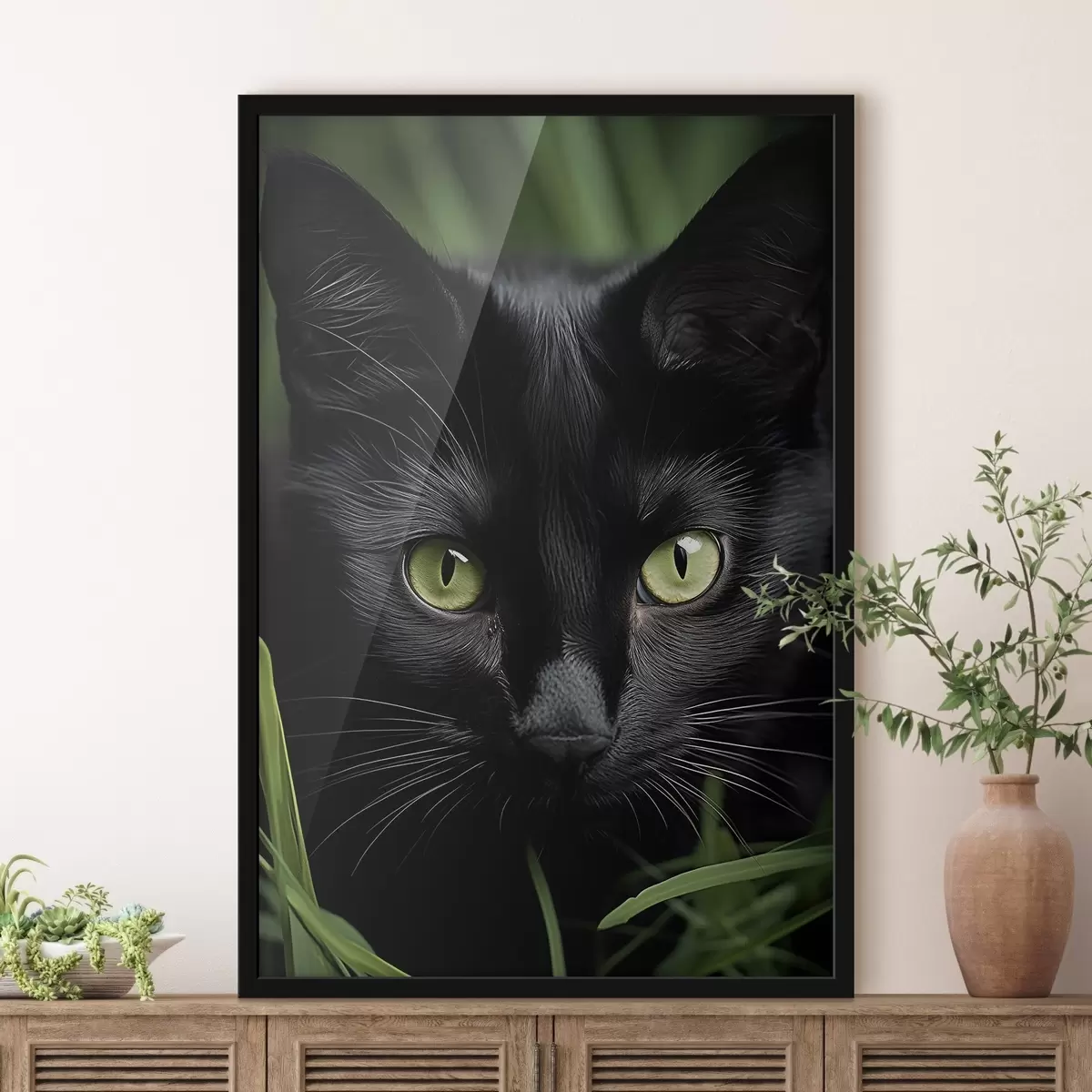 Plakat Musta kassi pilk troopikas f50761