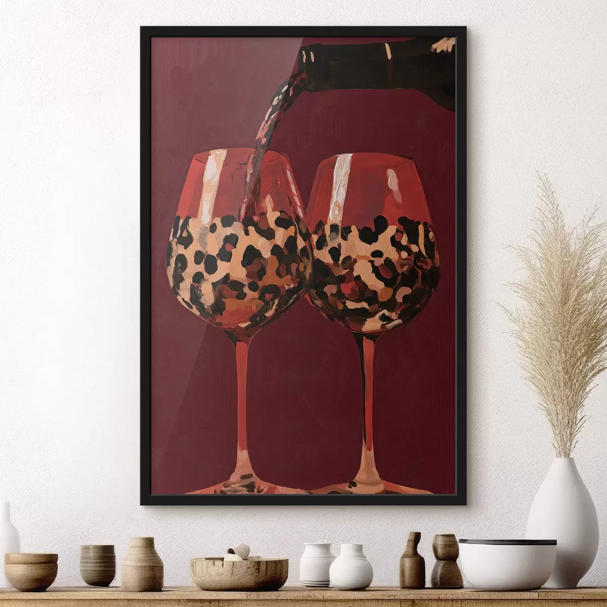 Plakat Kaks veini klaasi f50900