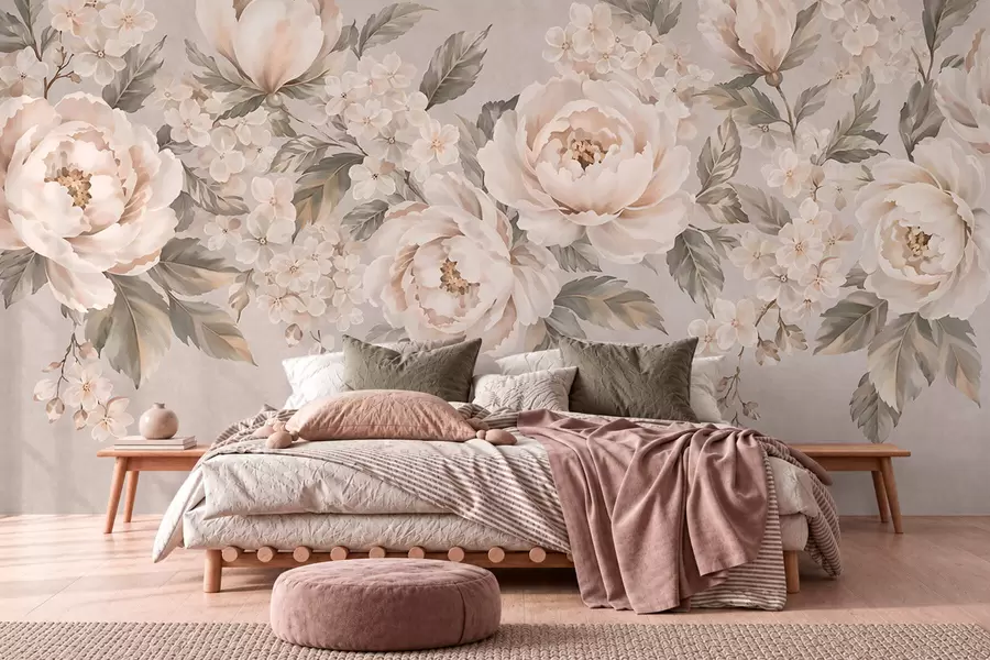 Fototapeedid Lillekimp vintage stiilis w05926