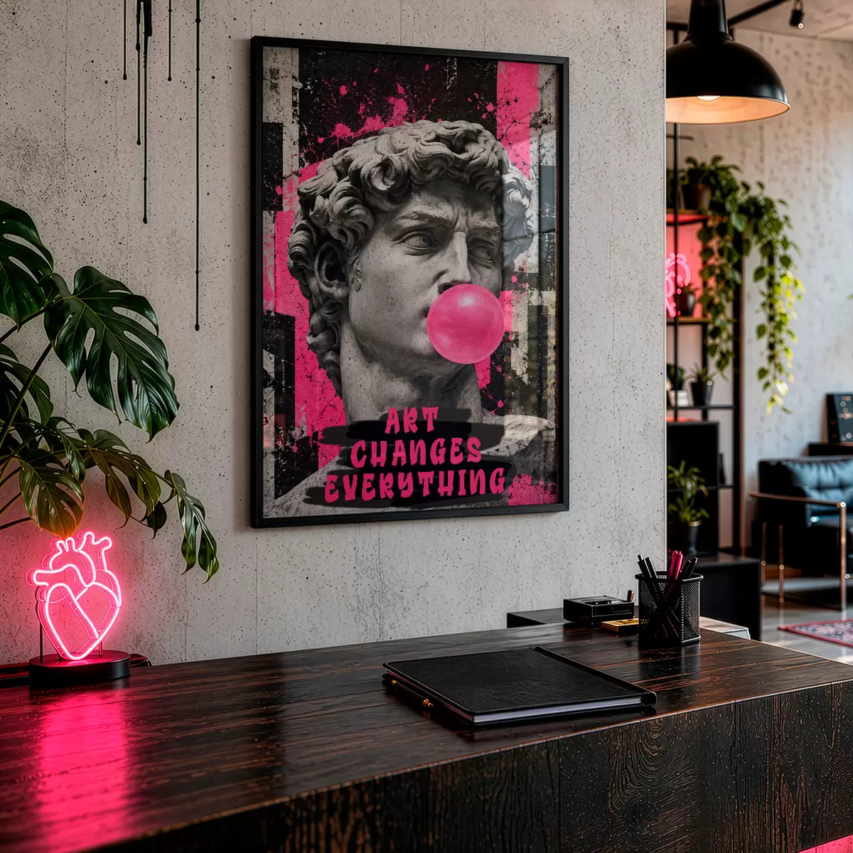 Plakat Kunst muudab kõike f50645