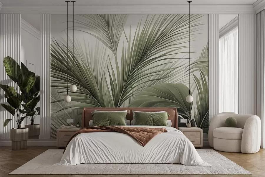 Fototapeedid Palm rohelistes toonides w09986