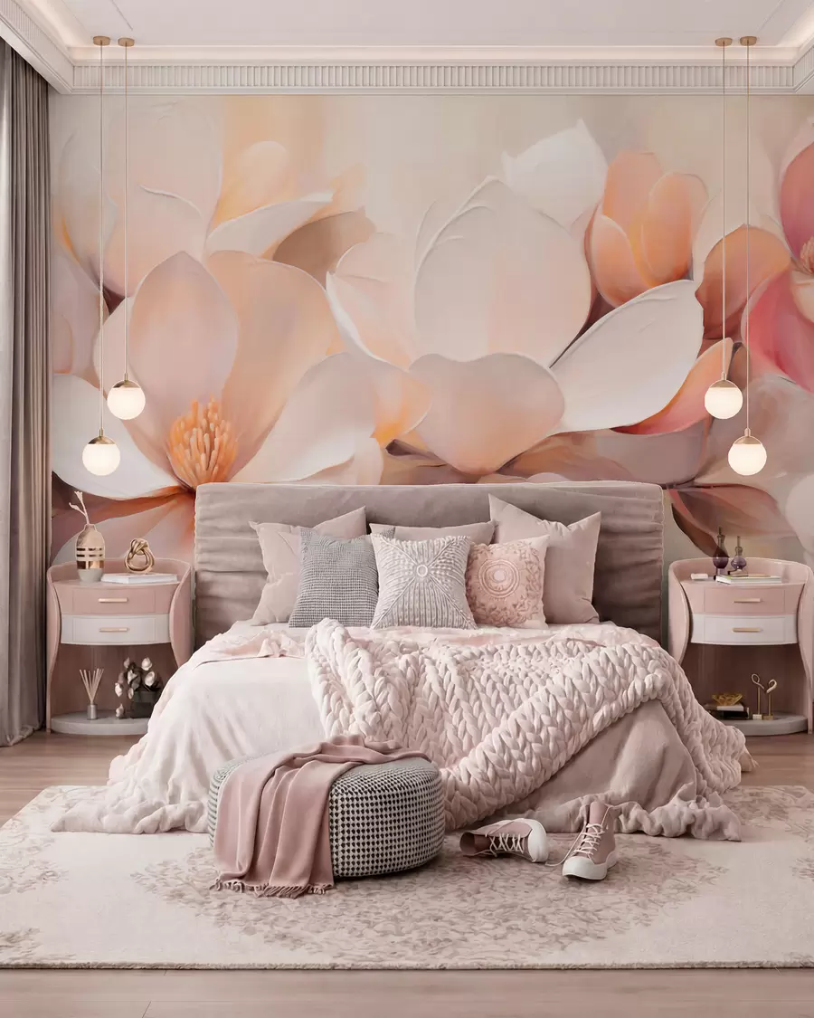 Fototapeedid Õitsemine virsikutoonides w05979