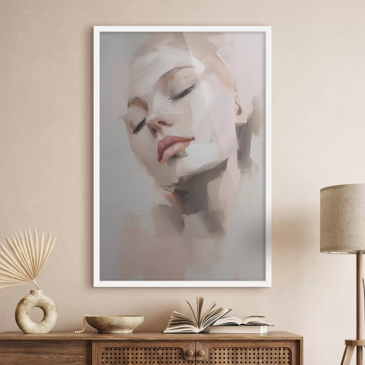 Plakat Noore naise abstraktne portree f50977