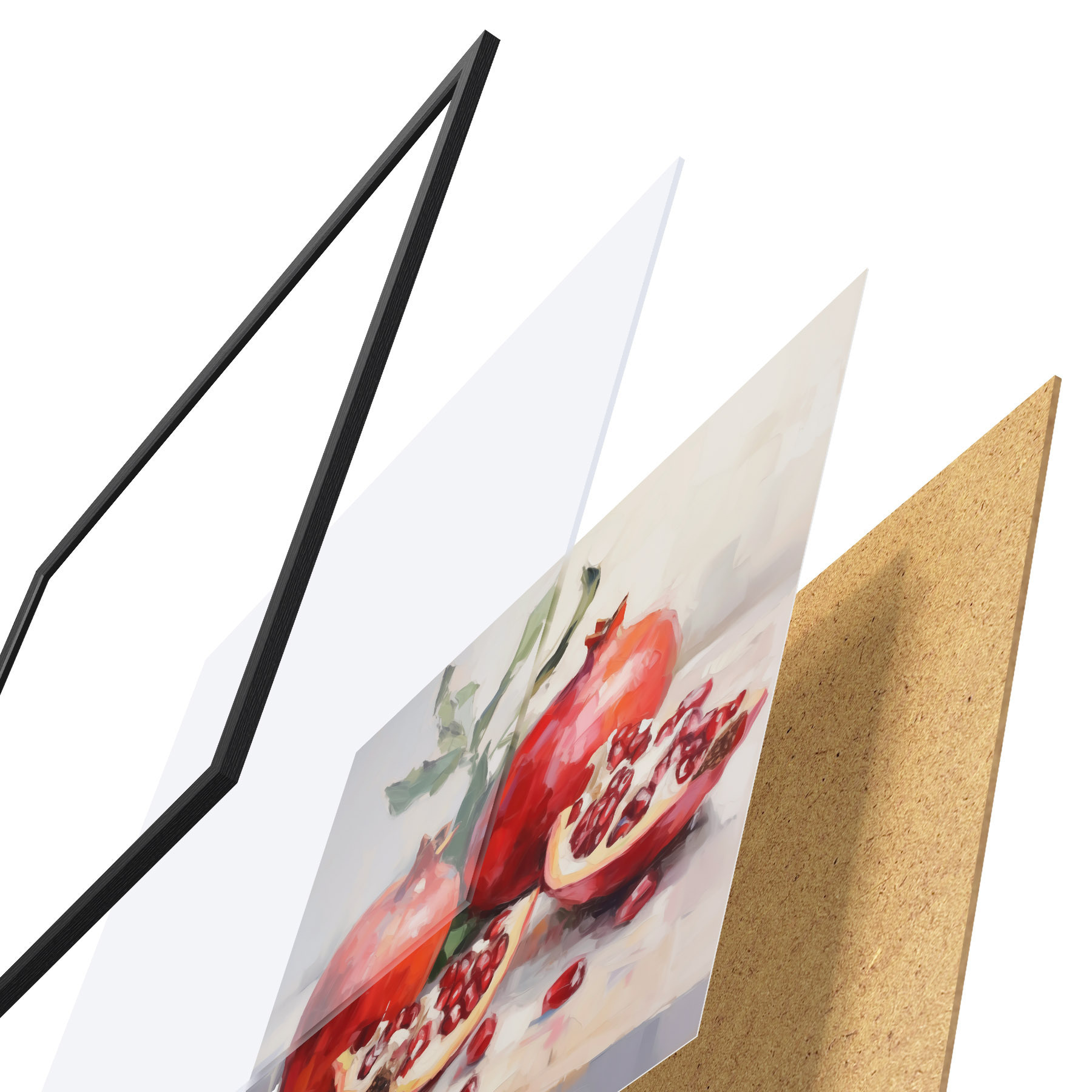 Plakat Granaatõunad, imitatsioonmaal f50982