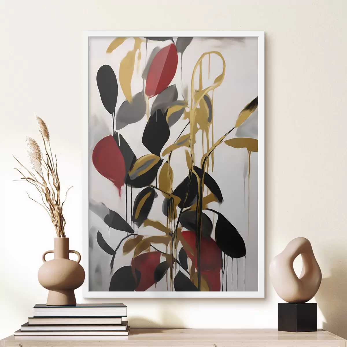 Plakat Abstraktsioon, maalikunsti jäljendamine f50983
