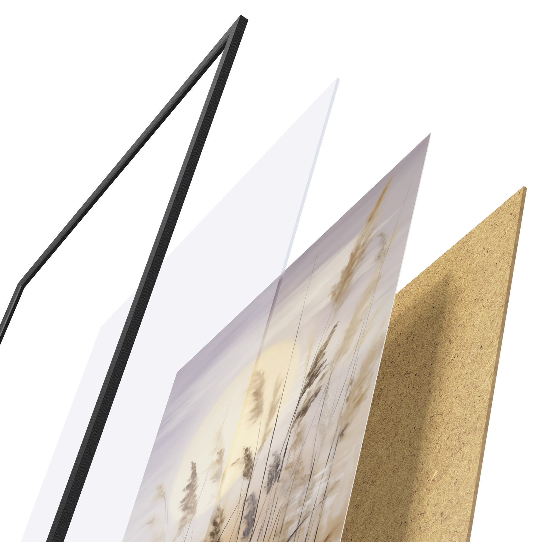 Plakat Abstraktsed maitsetaimed, maalikunsti imitatsioon f50986