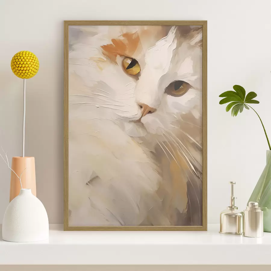 Fototapeedid Kass, imitatsioonmaal f50987