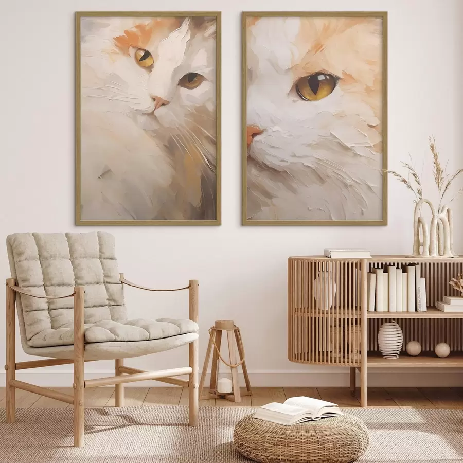 Fototapeedid Kass, imitatsioonmaal d31063