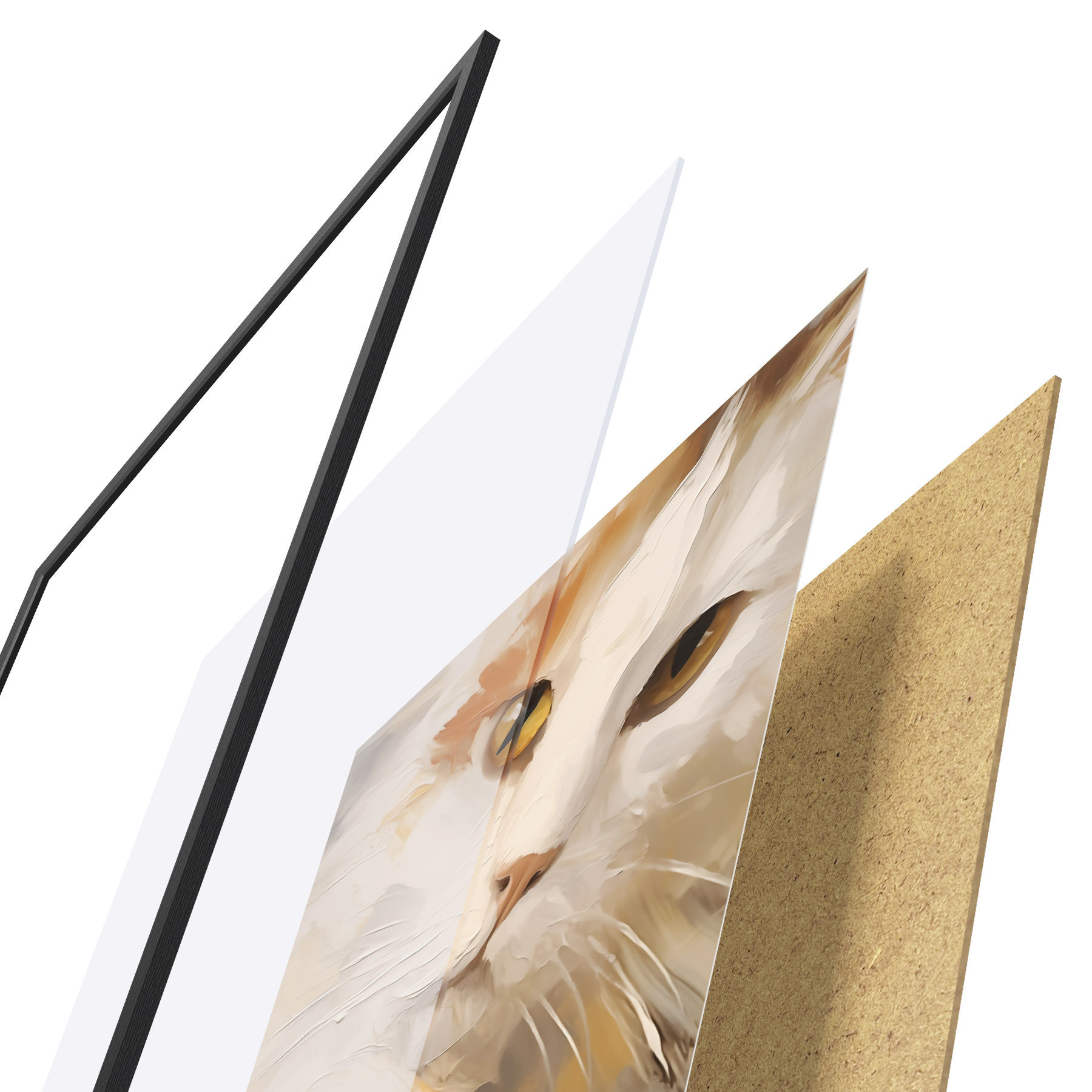 Plakat Kass, imitatsioonmaal d31063