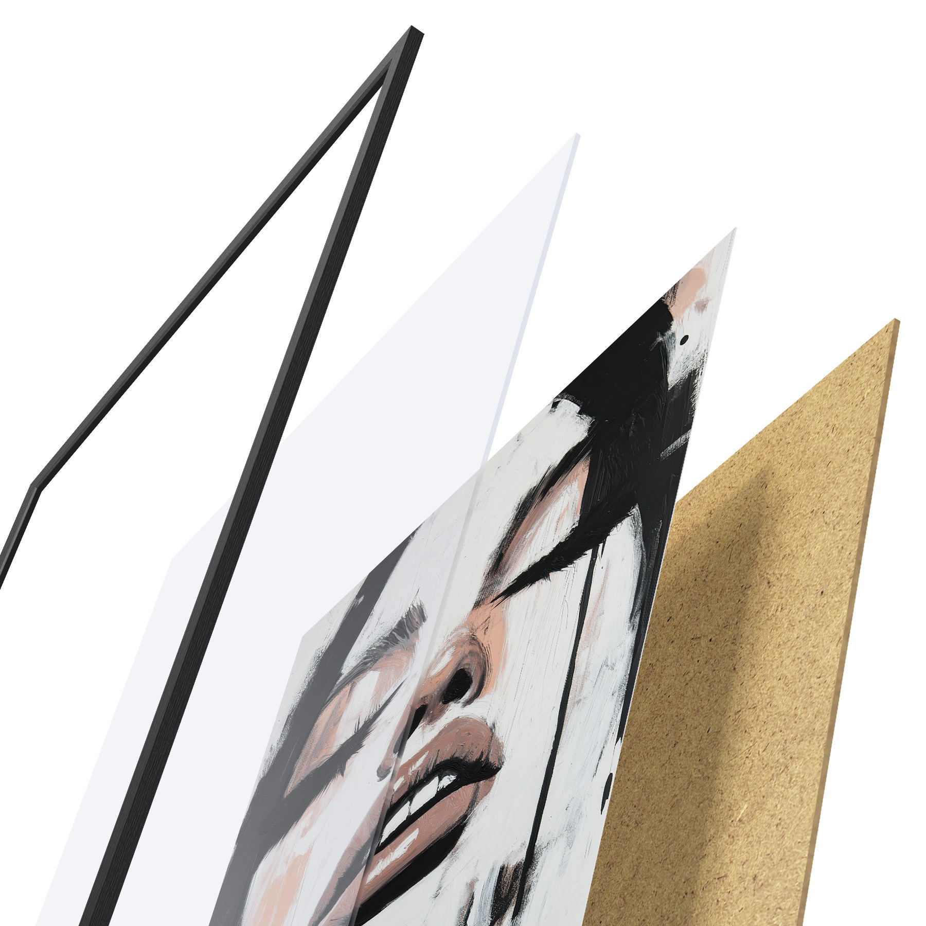 Plakat Abstraktne portree f51000