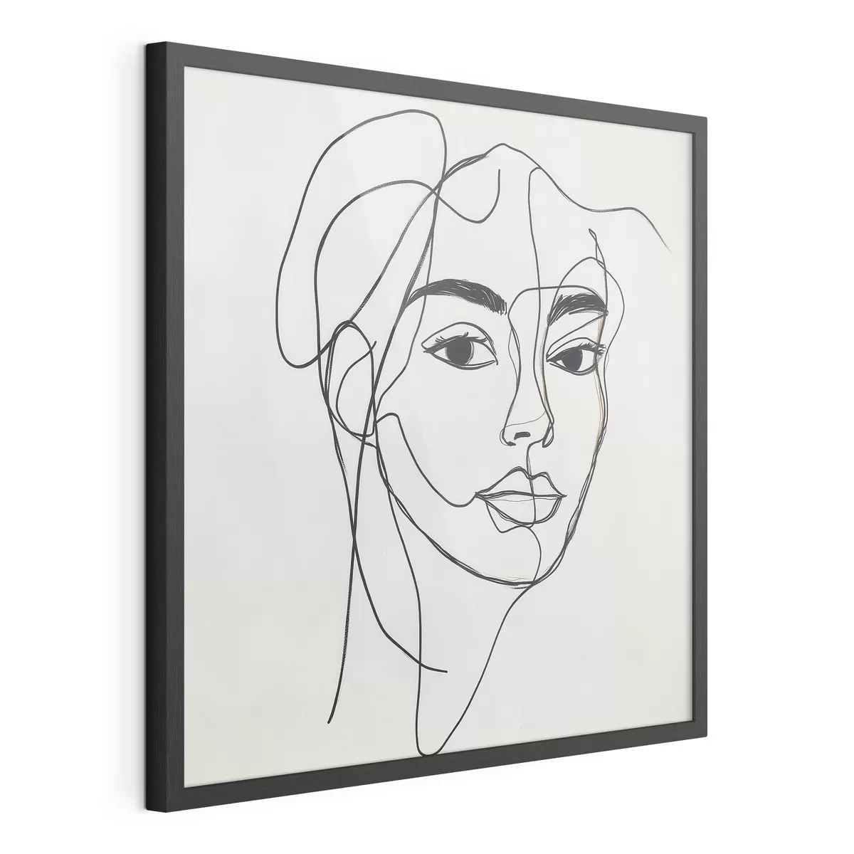 Plakat Näo lineaarne portree f51001