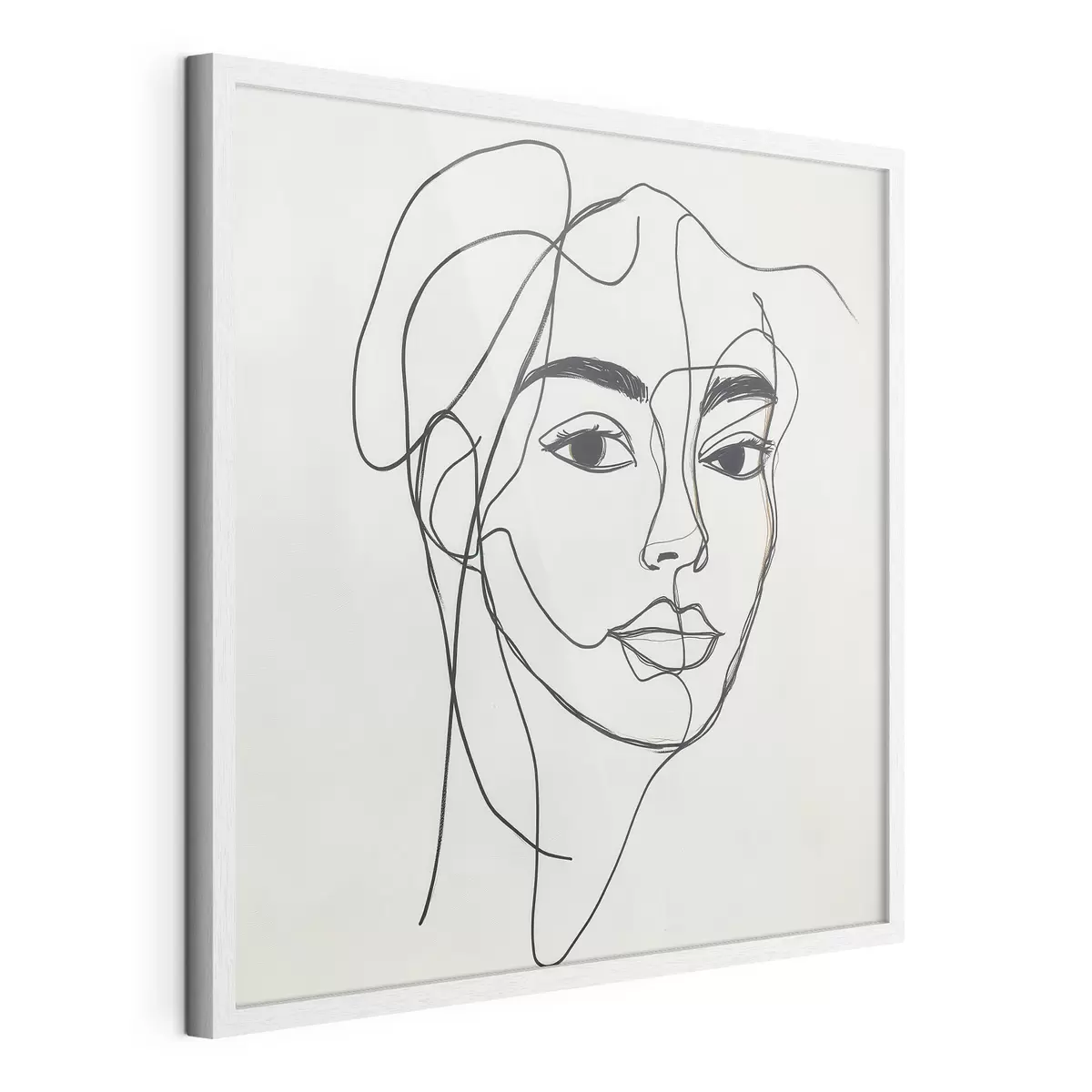 Plakat Näo lineaarne portree f51001