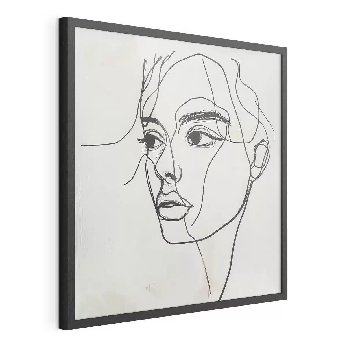 Plakat Näo lineaarne portree f51002