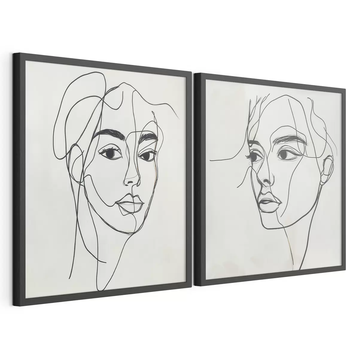 Plakat Lineaarsed abstraktsed näod d31069