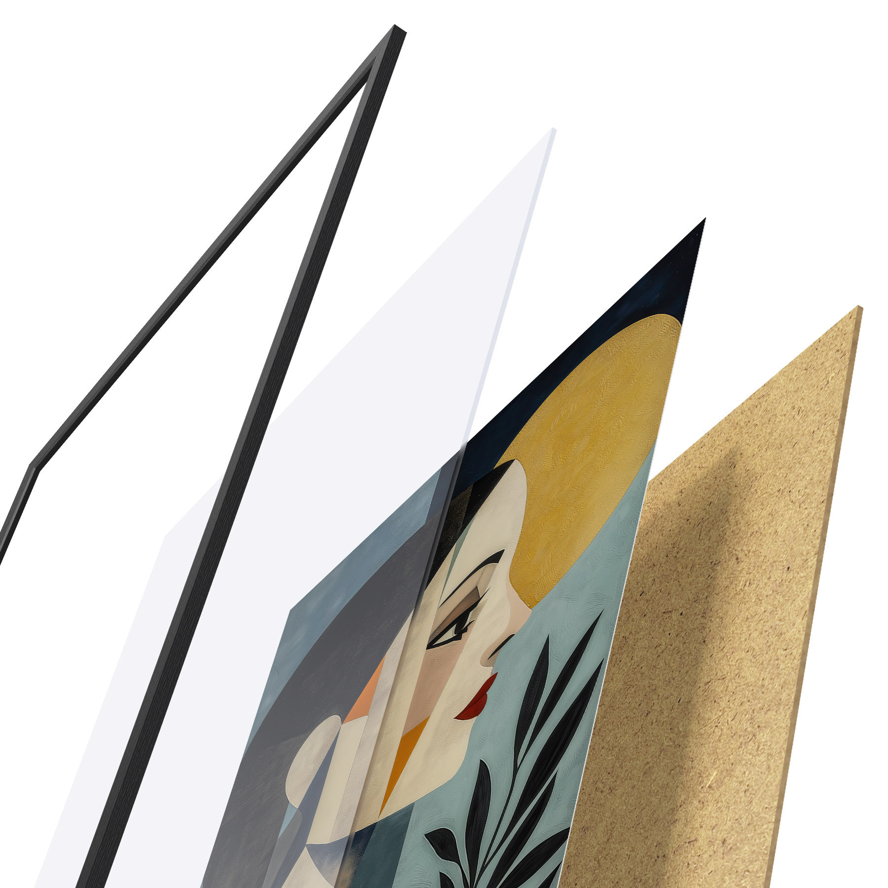 Plakat Abstraktsed geomeetrilised portreed d31072