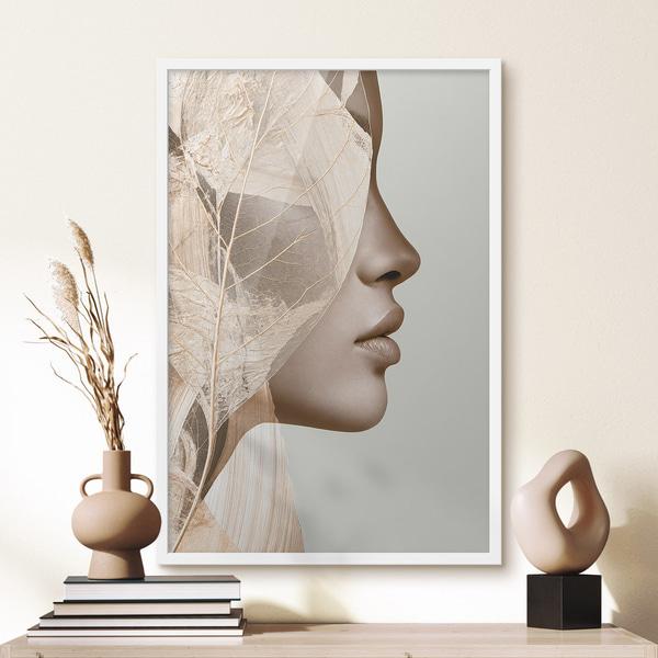 Plakatite Abstraktne naise portree, Plakatid Inimesed, f50865wh : Uwalls