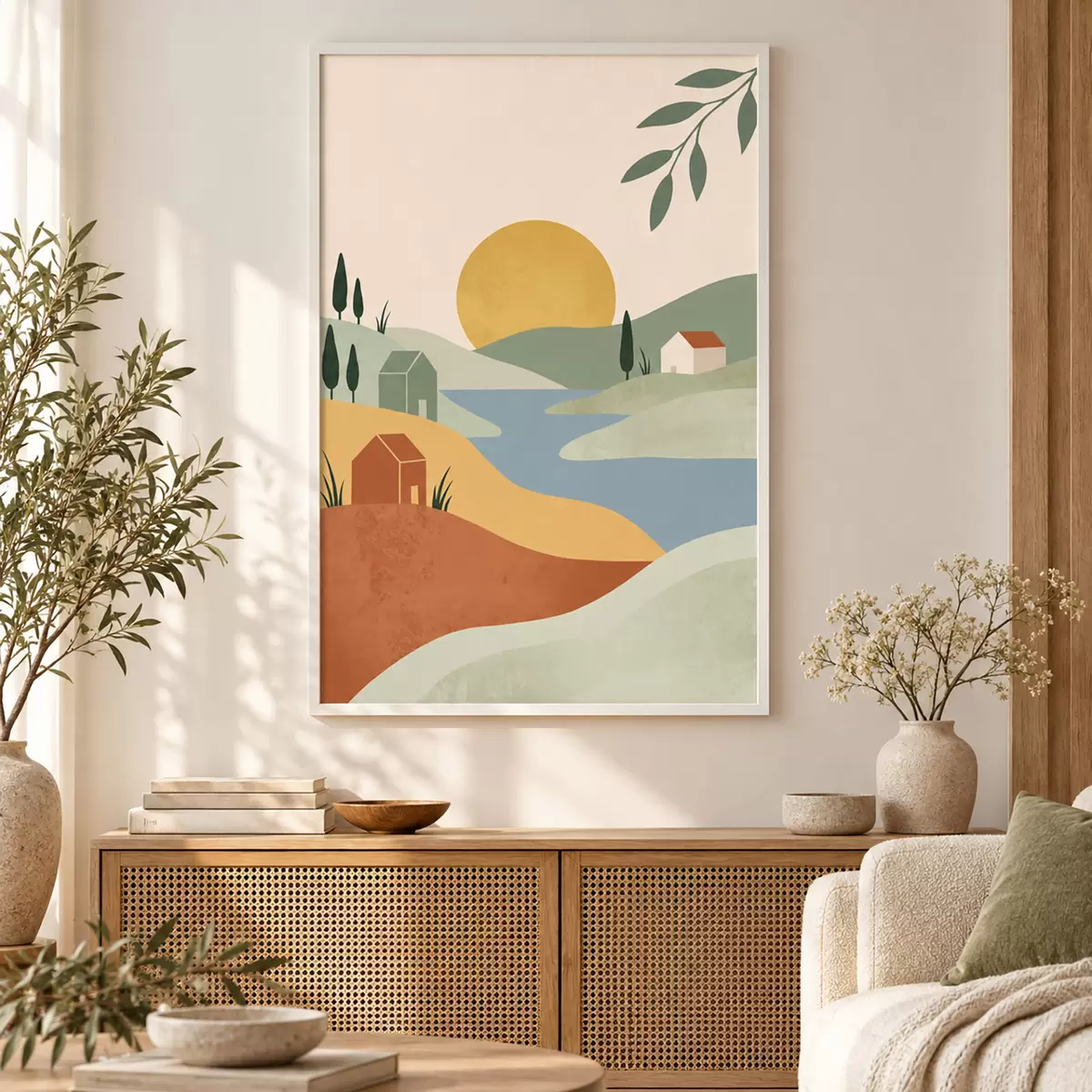 Plakat Rahulik maastik pehmetes toonides f50729