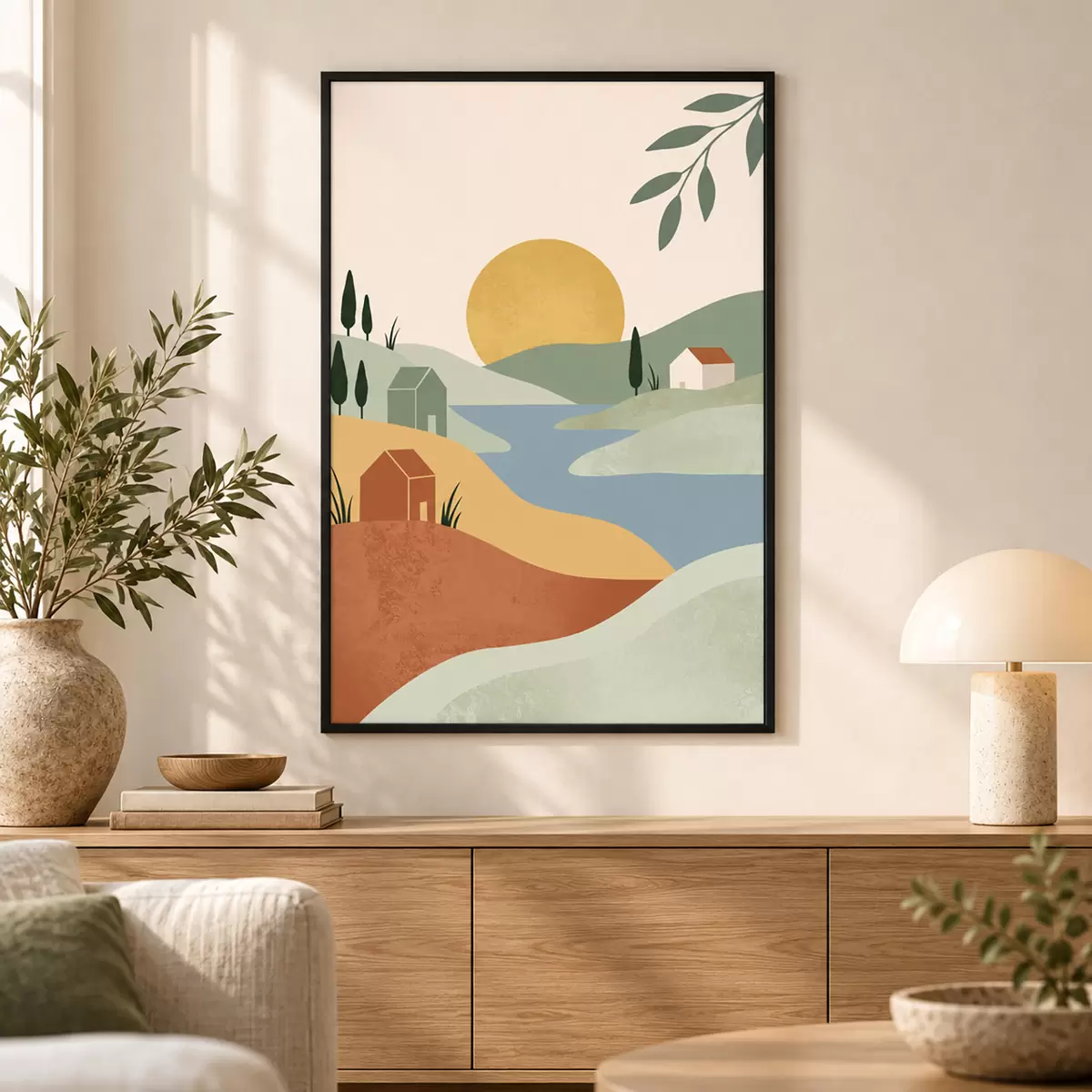 Plakat Rahulik maastik pehmetes toonides f50729