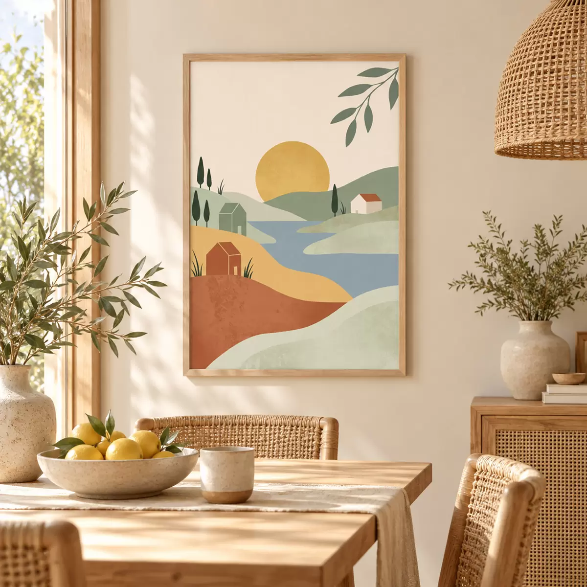 Plakat Rahulik maastik pehmetes toonides f50729