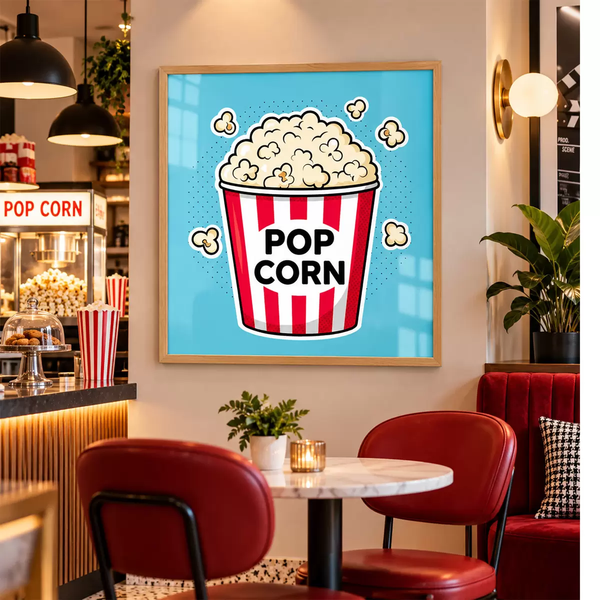 Plakat Suupisteaeg koos maitsva popkorniga f50791