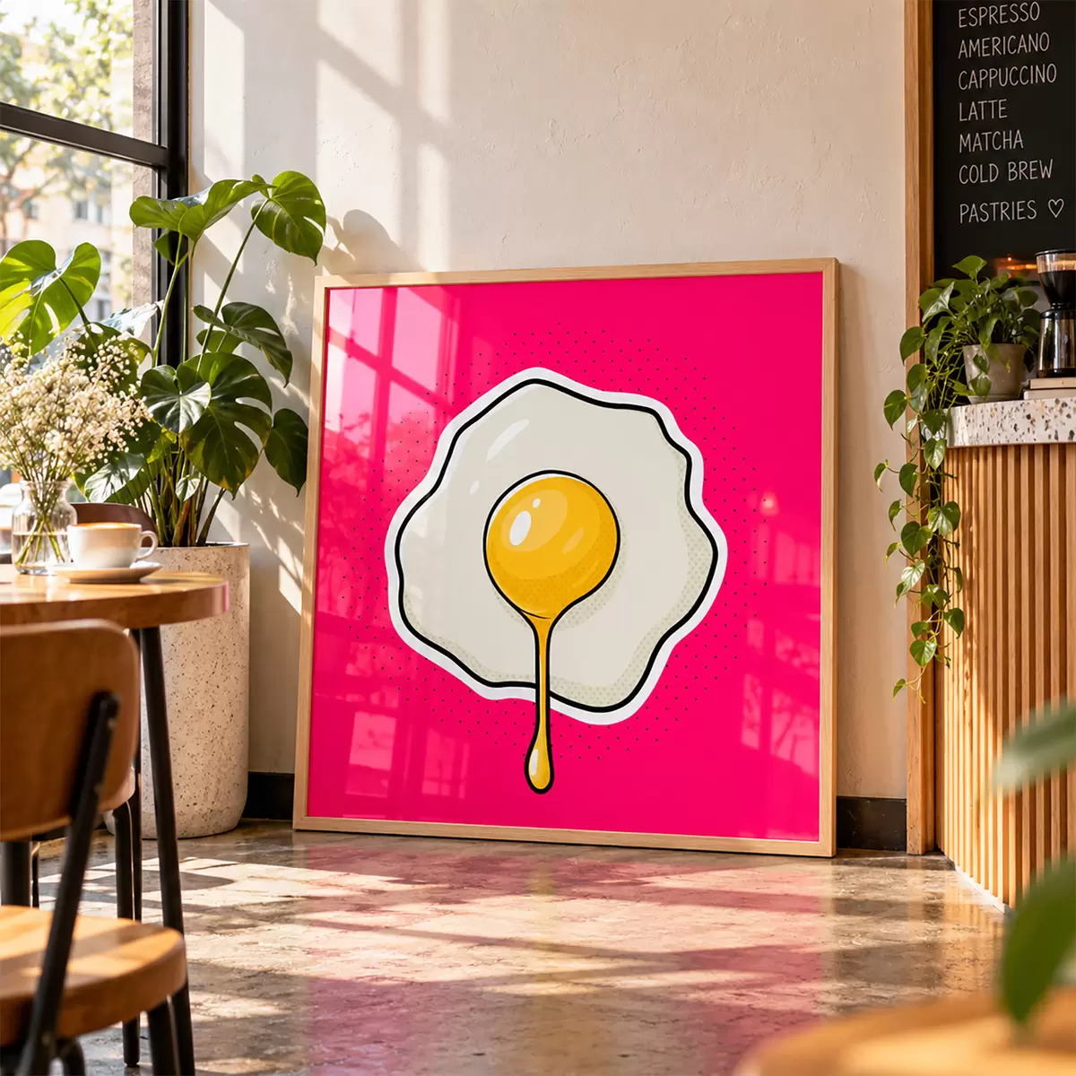 Plakat Hommikusöögi maiuspala – praetud muna f50788