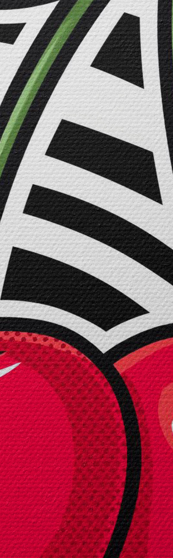 Pilt Mängulised kirsid stiilsel taustal s50787