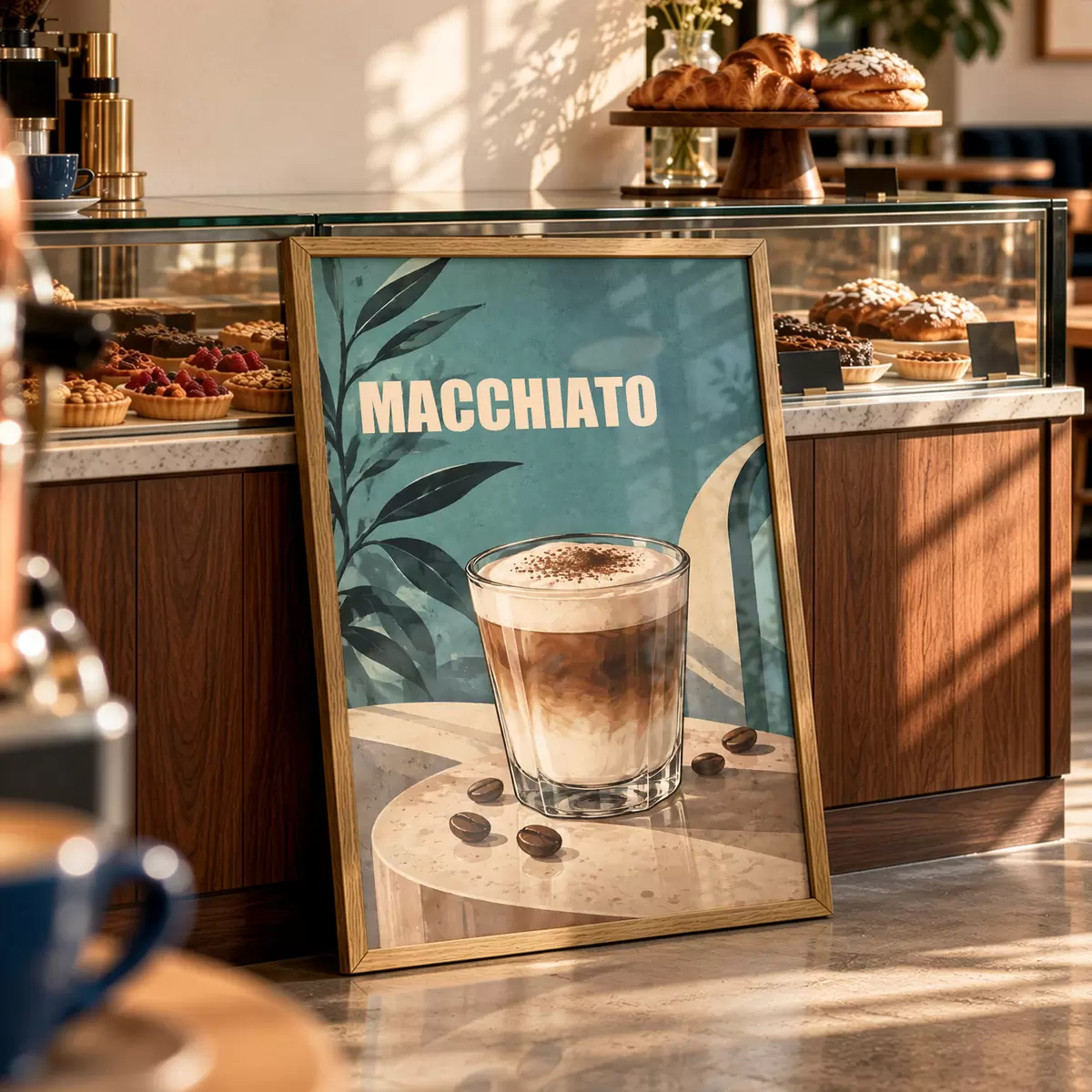 Plakat Maitsev macchiato klaasis f50875