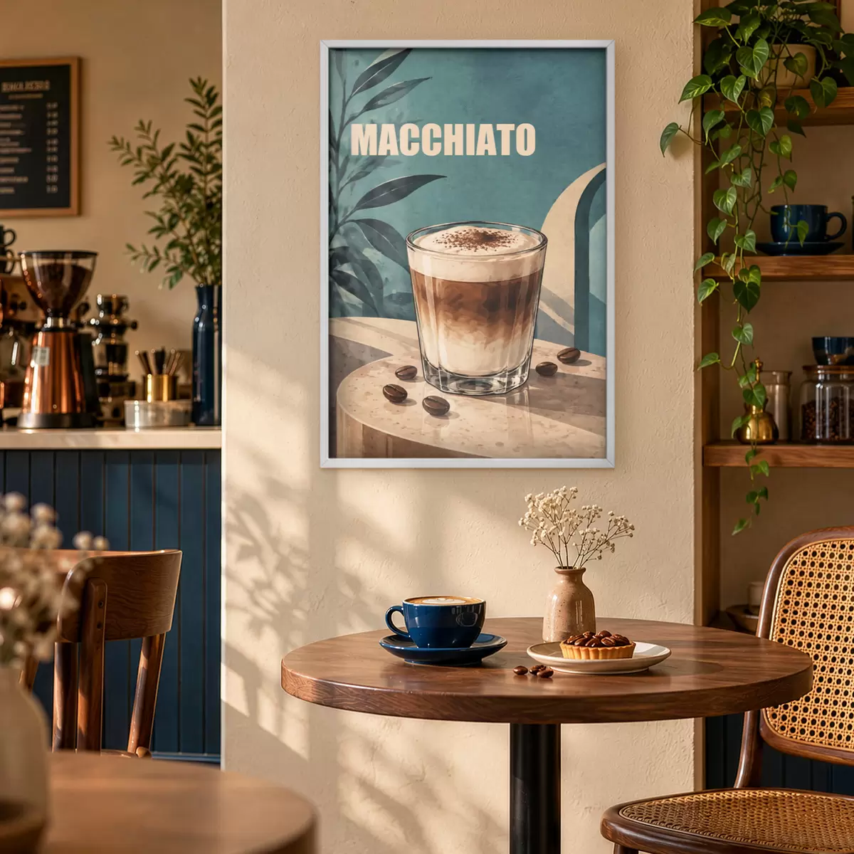 Plakat Maitsev macchiato klaasis f50875