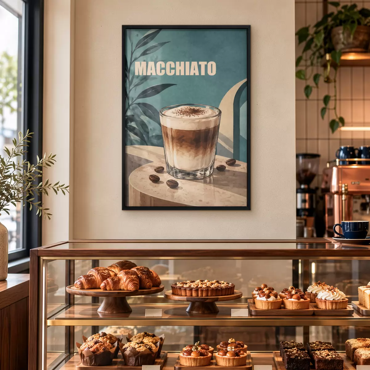 Plakat Maitsev macchiato klaasis f50875