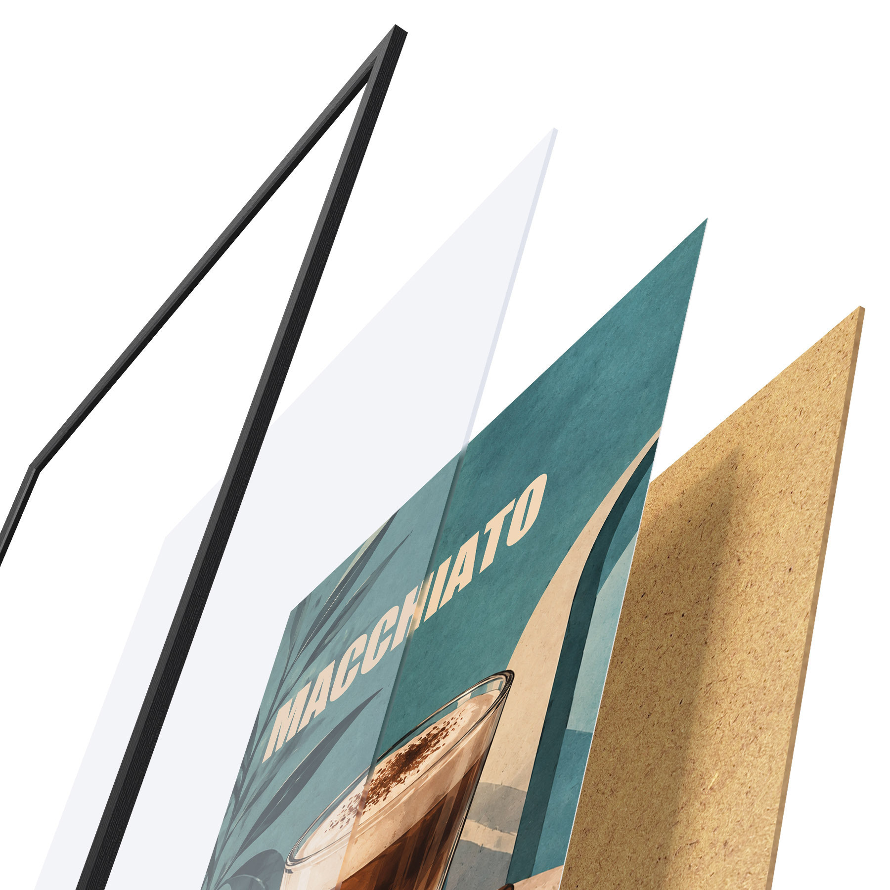 Plakat Maitsev macchiato klaasis f50875
