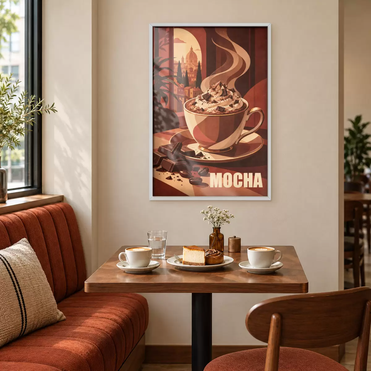 Plakat Soe mokka kreemja kaunistusega f50876