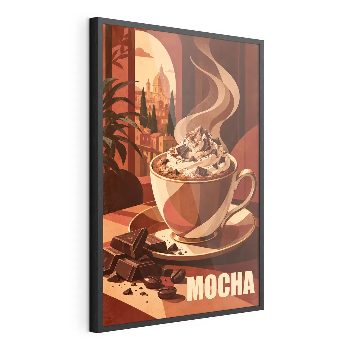 Plakat Soe mokka kreemja kaunistusega f50876
