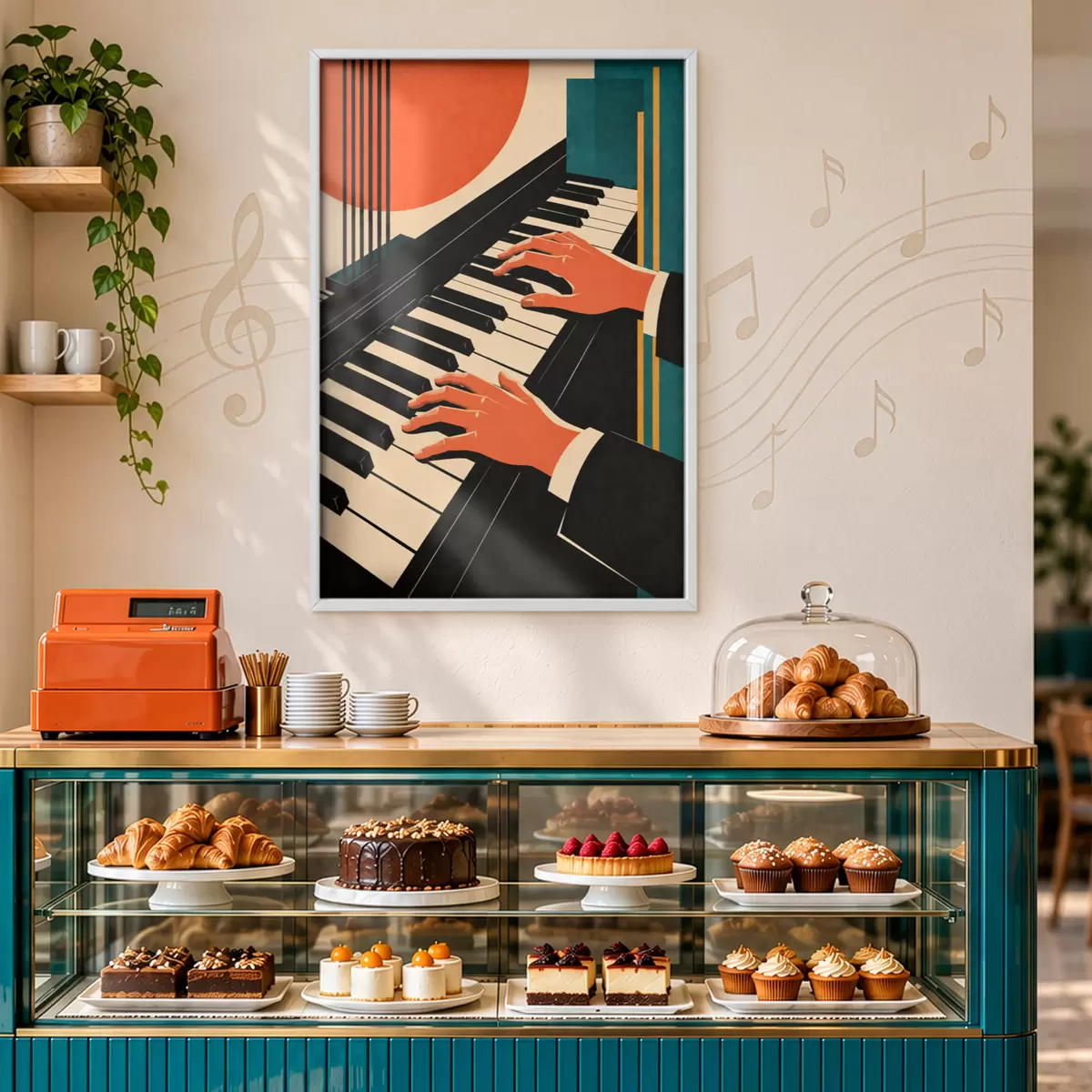 Plakat Meloodiate mängimine klaveriklahvidel f50922