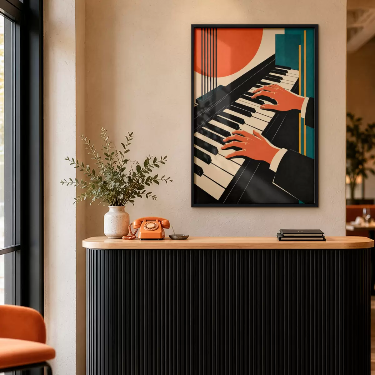 Plakat Meloodiate mängimine klaveriklahvidel f50922
