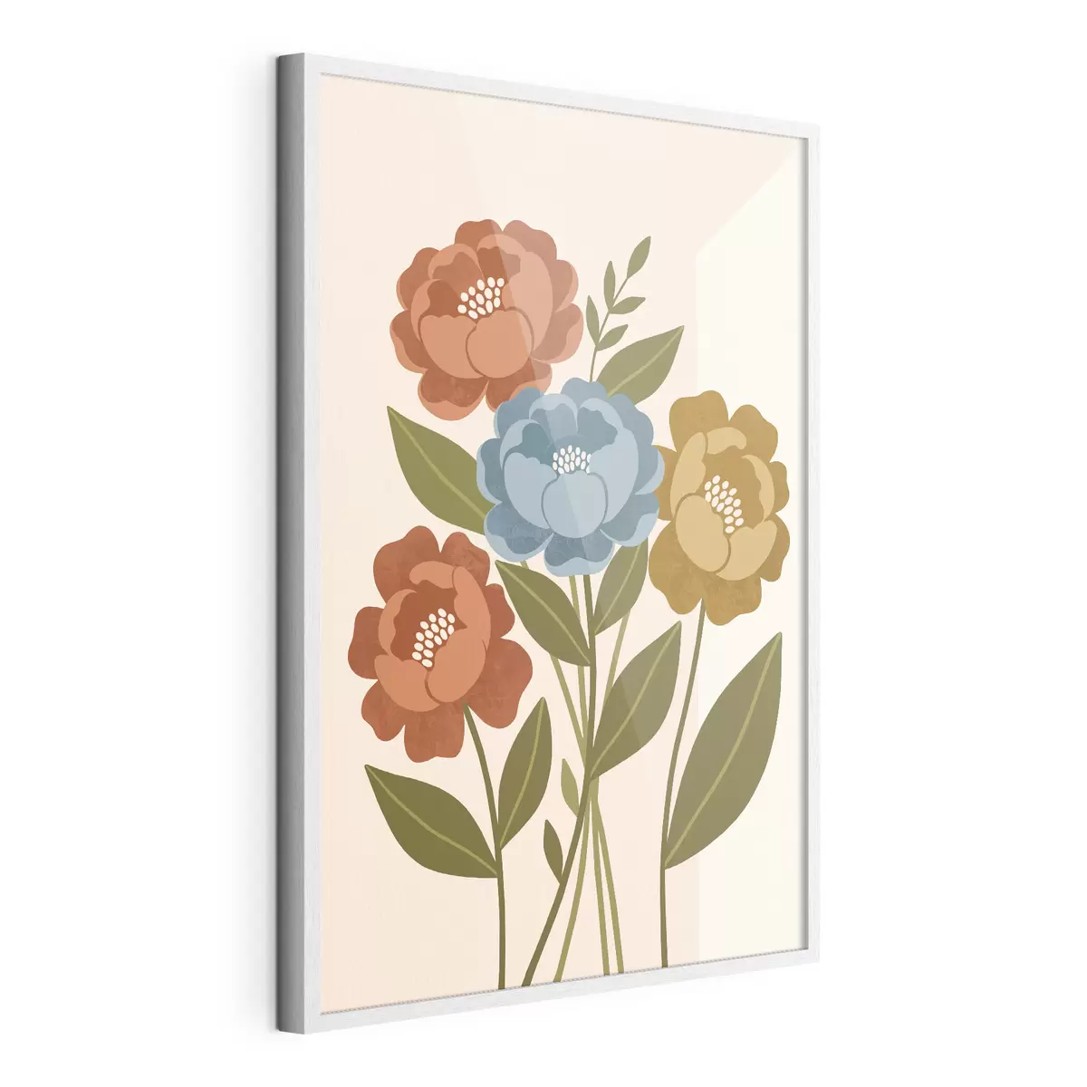 Plakat Võluv illustreeritud lillede kimp f50730