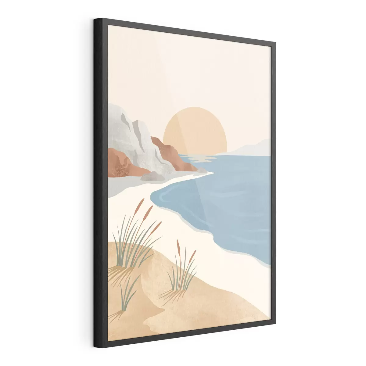 Plakat Rahulik rand päikeseloojangul – rahu f50731