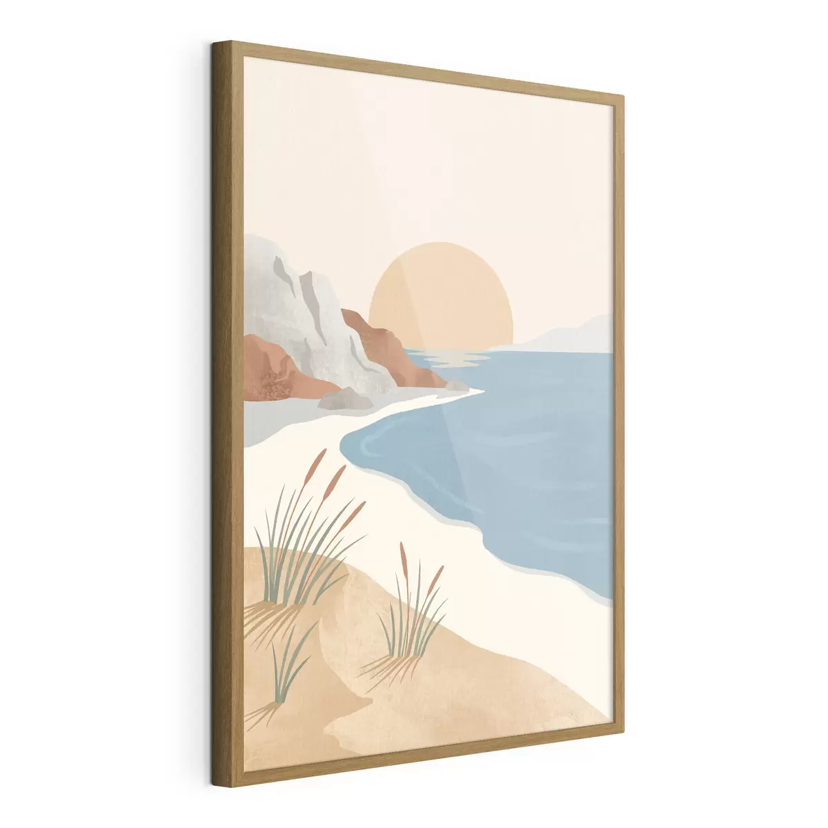 Plakat Rahulik rand päikeseloojangul – rahu f50731