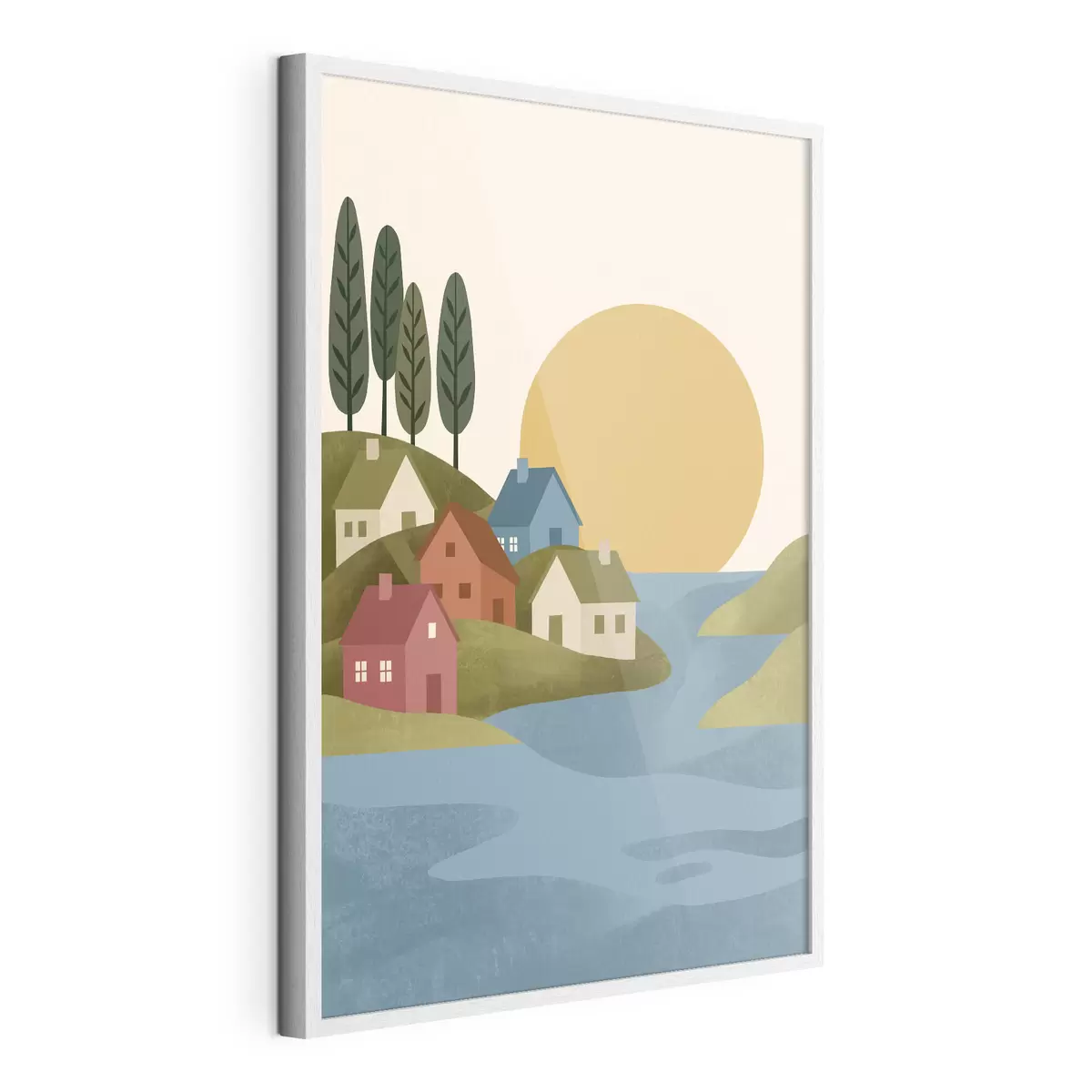 Plakat Rahulik küla jõe kaldal f50734
