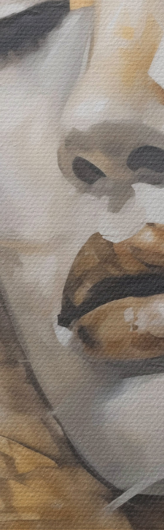 Pilt Noore naise abstraktne portree, mis jäljendab maali s51130