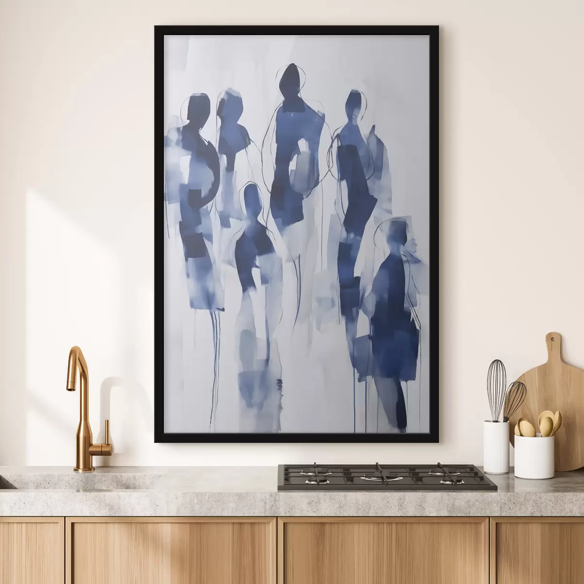 Plakat Siluetid, maalikunsti imitatsioon f51132