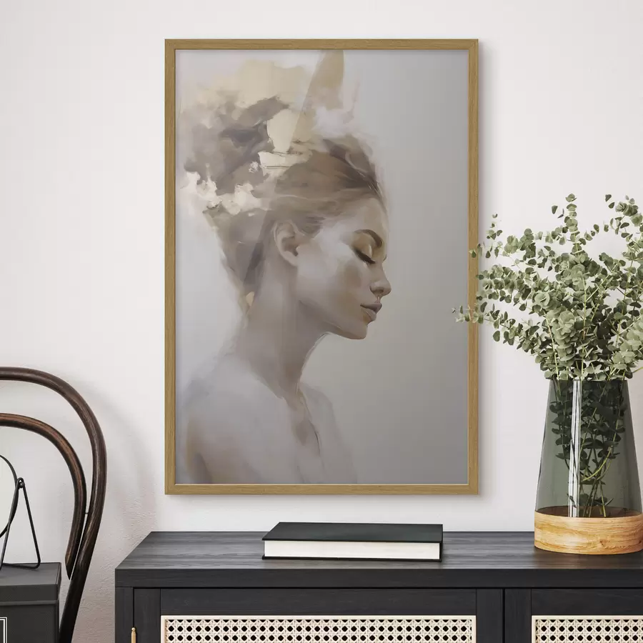 Fototapeedid Noore naise profiiliportree f51134